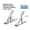 Laptop Stand Portable Platform Foldable Stand Adjustable Height Laptop Holder