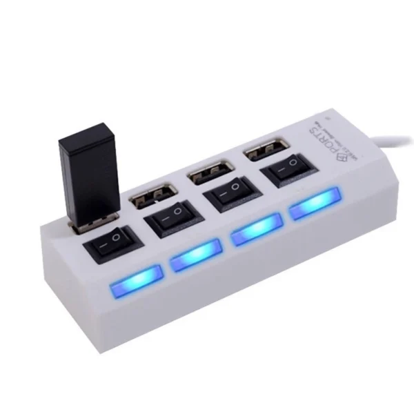 5e0880f74a3e92a2912b461e665fe59f.webp 4 Port HUBs High Speed USB 3 0 HUB Splitter Computer Charging Devices Data Transfer USB Adapter For PC Computer