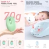 Morzzor M107 wireless mouse Bluetooth dual mode rechargeable mouse mute gaming office notebook mouse