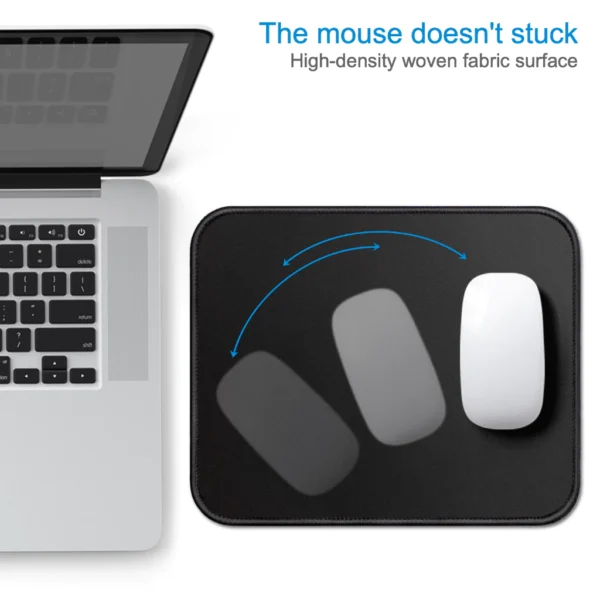 cn-11134207-7r98o-llu65kebj55wdf.webp Black Mouse Pad Safe Soft Dirt Resistant Durable for Office Laptop Non Slip Washable