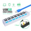 my-11134207-7quky-lj6p5jodjomb1d.webp 4 Port HUBs High Speed USB 3 0 HUB Splitter Computer Charging Devices Data Transfer USB Adapter For PC Computer