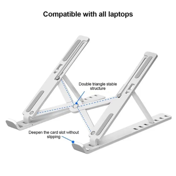 Laptop Holder Stand Adjustable Foldable Portable for Notebook Computer Bracket Lifting Cooling Holder Non slip