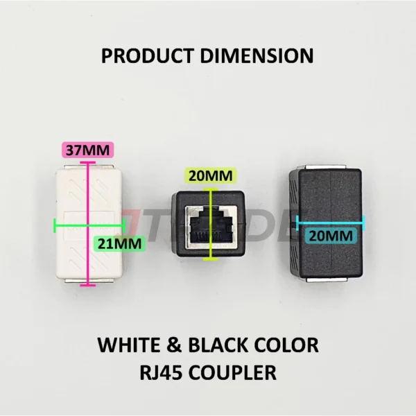 my-11134207-7r991-lots40sgux74bf.webp LAN Network Straight Coupler Extender Joint Converter Plug Adapter