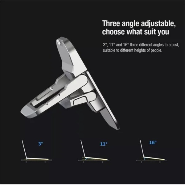 Laptop Stand 2PCS Mini Foldable Portable Computer Stand 2 Adjustable Angle Laptop Stand Keyboard Lifting Table