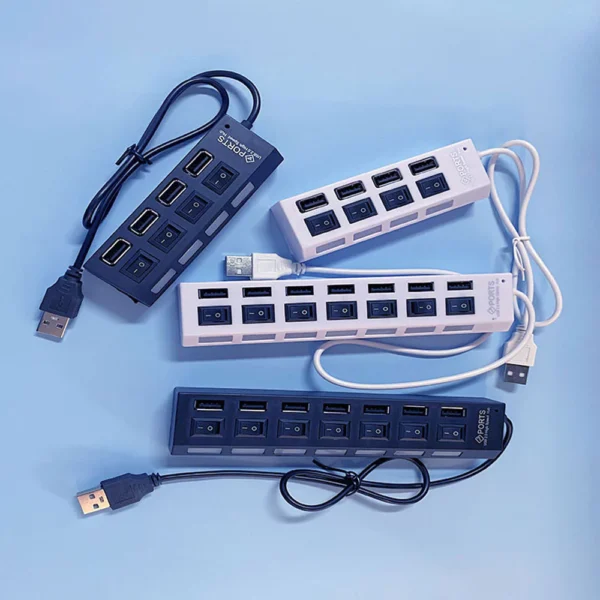 sg-11134301-7rcc2-ltkxnt9gykg3ba.webp Multi Port USB Hub Splitter with Individual Switch and Powered ON OFF for Laptop PC