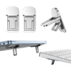 Laptop Stand 2PCS Mini Foldable Portable Computer Riser 2 Adjustable Angle Notebook Stand Keyboard Lift for Desk